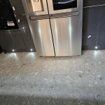 kitchen kickboard lights either side of the fridge